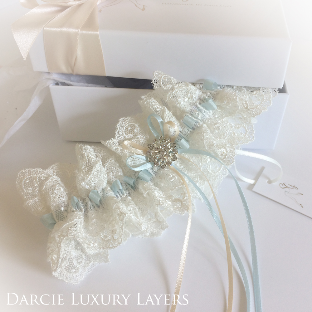 Luxury Wedding Garter lavish laceDarcie Bridal Garter - Silk Garters
