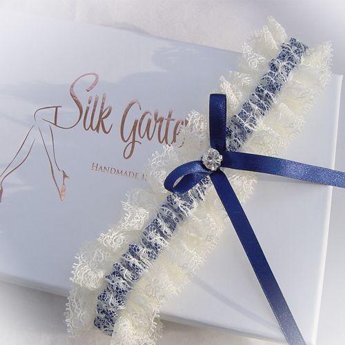 Flat Lace Wedding Garter 'Ellie' - Silk Garters